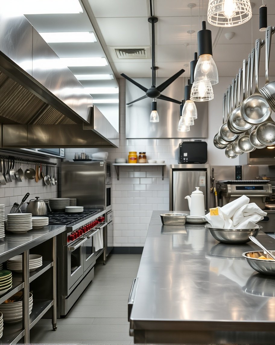 cocina de acero inoxidable